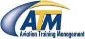 A logo of the aviation training management system.